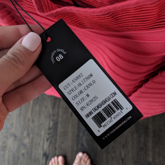 Tadashi One Shoulder Pintuck Dress - Picture 5 of 5